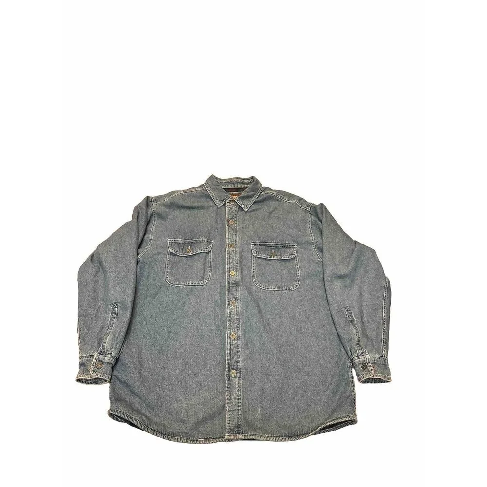 Men's Levi Strauss Denim Flannel Fleece Lined Jean Jacket/Shirt‎ XL - Picture 5 of 8